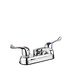 4" Level Handle Brass Lavatory Faucet